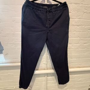 Abercrombie Navy Blue Stretch Jogger Pants - Medium
